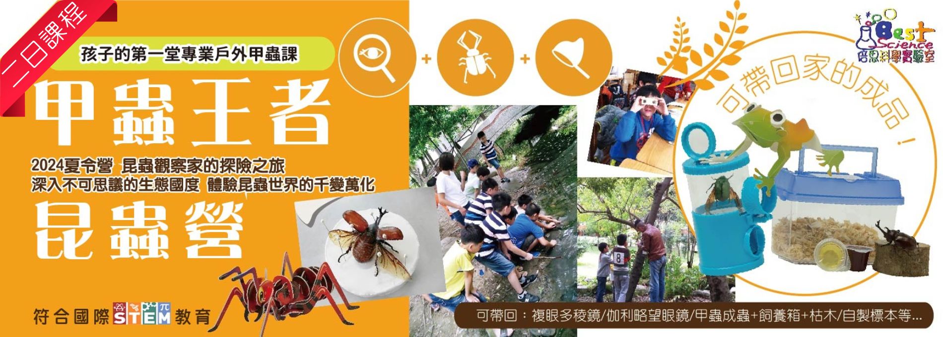 2027冬令營甲蟲王者昆蟲二日營